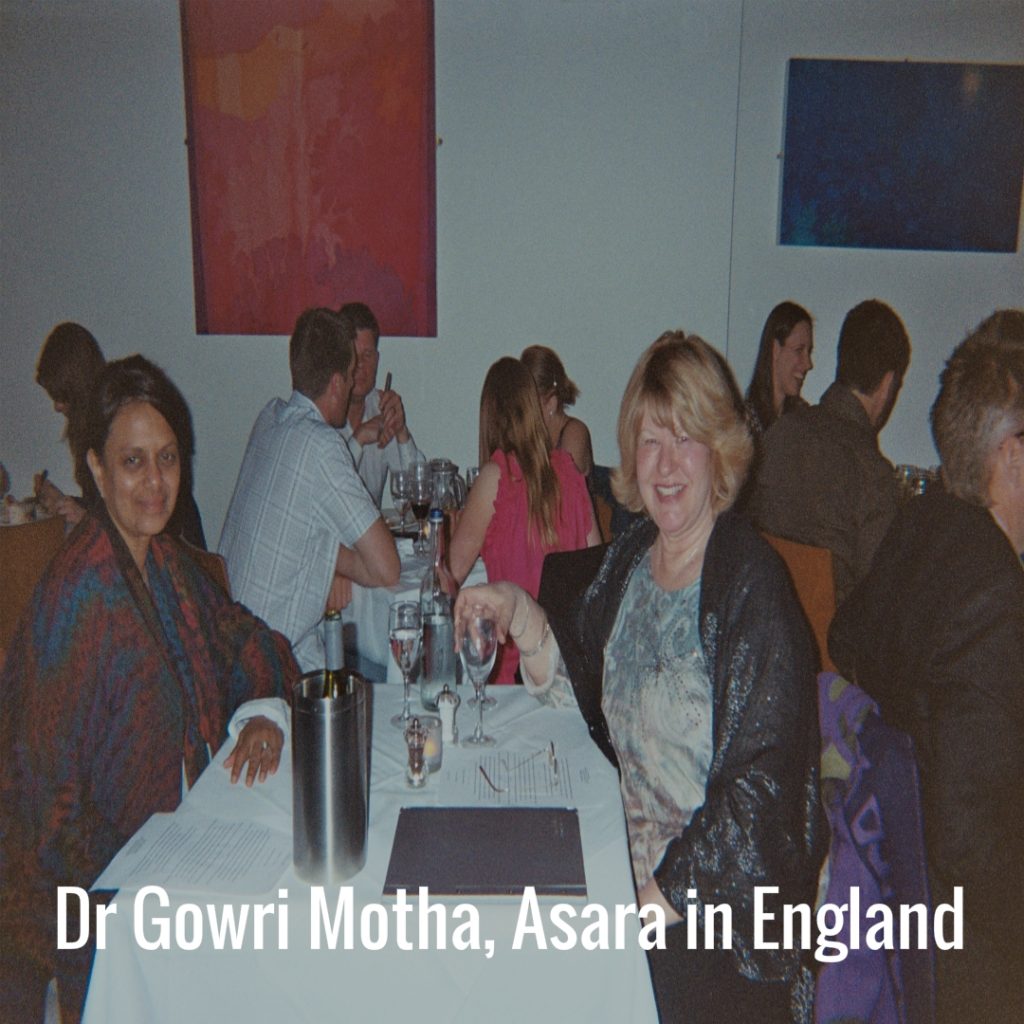 Dr Gowri Motha and Asara in England